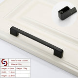 NNEDSZ Zinc Kitchen Cabinet Handles Drawer Bar Handle Pull black color hole to hole size 160mm