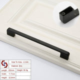 NNEDSZ Zinc Kitchen Cabinet Handles Drawer Bar Handle Pull black color hole to hole size 192mm