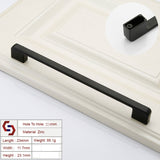 NNEDSZ Zinc Kitchen Cabinet Handles Drawer Bar Handle Pull black color hole to hole size 224mm