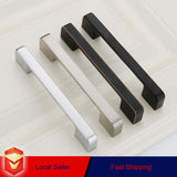 NNEDSZ Zinc Kitchen Cabinet Handles Drawer Bar Handle Pull black color hole to hole size 256mm
