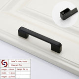 NNEDSZ Zinc Kitchen Cabinet Handles Drawer Bar Handle Pull black color hole to hole size 96mm