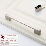 NNEDSZ Zinc Kitchen Cabinet Handles Drawer Bar Handle Pull brushed silver color hole to hole size 160mm