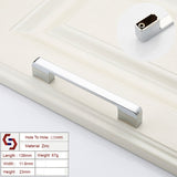 NNEDSZ Zinc Kitchen Cabinet Handles Drawer Bar Handle Pull silver color hole to hole size 128mm