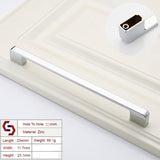NNEDSZ Zinc Kitchen Cabinet Handles Drawer Bar Handle Pull silver color hole to hole size 224mm