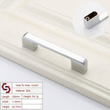 NNEDSZ Zinc Kitchen Cabinet Handles Drawer Bar Handle Pull silver color hole to hole size 96mm