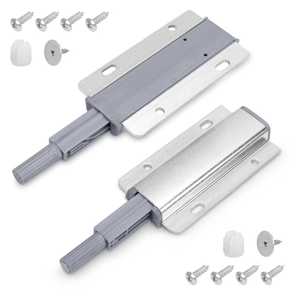 NNEDSZ 2x Magnetic Push Latches for Cabinets Push to Open Kitchen Hardware for Drawer Cupboard Wardrobe Closet
