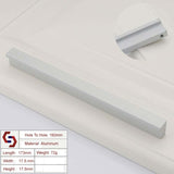 NNEDSZ Zinc Kitchen Cabinet Handles Drawer Bar Handle Pull Silver160mm