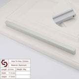 NNEDSZ Zinc Kitchen Cabinet Handles Drawer Bar Handle Pull Silver 224mm
