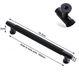 NNEDSZ Black Furniture Door Kitchen Cabinet Handle Handles Pull Pulls Cupboard 160mm