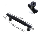 NNEDSZ Black Furniture Door Kitchen Cabinet Handle Handles Pull Pulls Cupboard 96mm