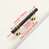 NNEDSZ Luxury Design Kitchen Cabinet Handles Drawer Bar Handle Pull Black 96mm