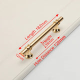 NNEDSZ Luxury Design Kitchen Cabinet Handles Drawer Bar Handle Pull Gold 128MM