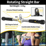 NNEDSZ 50cm Tricep Press Pulldown Bar Cable Machine LAT Pull down Bar Rotating straight Bar