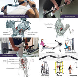 NNEDSZ 75cm Tricep Press Pulldown Bar Cable Machine Revolving LAT Pull down Bar Rotating Curl Bar