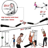 NNEDSZ 75cm Tricep Press Pulldown Bar Cable Machine Revolving LAT Pull down Bar Rotating Curl Bar