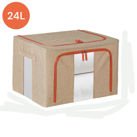 NNEDSZ 24L Cloth Storage Box Closet Organizer Storage Bags Clothes Storage Bags Wardrobe Organizer Idea CREAM