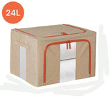 NNEDSZ 24L Cloth Storage Box Closet Organizer Storage Bags Clothes Storage Bags Wardrobe Organizer Idea CREAM