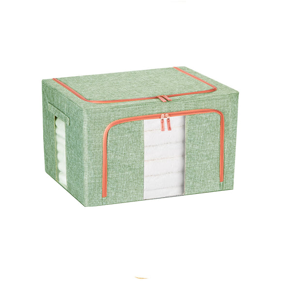 NNEDSZ 24L Cloth Storage Box Closet Organizer Storage Bags Clothes Storage Bags Wardrobe Organizer Idea GREEN
