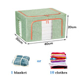 NNEDSZ 24L Cloth Storage Box Closet Organizer Storage Bags Clothes Storage Bags Wardrobe Organizer Idea GREEN