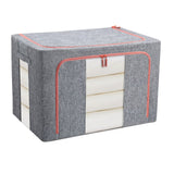 NNEDSZ 100L Cloth Storage Box Closet Organizer Storage Bags Clothes Storage Bags Wardrobe Organizer Idea Grey