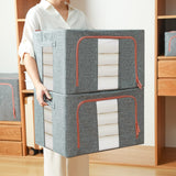 NNEDSZ 100L Cloth Storage Box Closet Organizer Storage Bags Clothes Storage Bags Wardrobe Organizer Idea Grey
