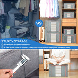 NNEDSZ 100L Cloth Storage Box Closet Organizer Storage Bags Clothes Storage Bags Wardrobe Organizer Idea Grey