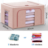 NNEDSZ 24L Cloth Storage Box Closet Organizer Storage Bags Clothes Storage Bags Wardrobe Organizer Idea PINK