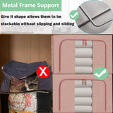 NNEDSZ 24L Cloth Storage Box Closet Organizer Storage Bags Clothes Storage Bags Wardrobe Organizer Idea PINK