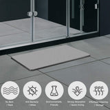 NNEDSZ 60cm*40cm Diatomaceous Earth Bath Mat, Nonslip Absorbent - Fast Drying Bathroom Floor Shower Mats Anti-Slip Mat
