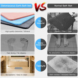 NNEDSZ 60cm*40cm Diatomaceous Earth Bath Mat, Nonslip Absorbent - Fast Drying Bathroom Floor Shower Mats Anti-Slip Mat