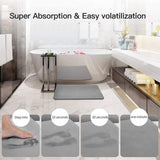 NNEDSZ 60cm*40cm Diatomaceous Earth Bath Mat, Nonslip Absorbent - Fast Drying Bathroom Floor Shower Mats Anti-Slip Mat