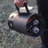 NNEDSZ Fast Fire Starter Bucket BBQ Charcoal Chimney Starter Stainless Steel Easy Start Fire