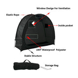 NNEDSZ Bike Cover Storage Tent Durable Waterproof Anti-Dust Foldable Outdoor Tools Storage Shed
