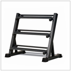NNEDSZ 3-Tier Dumbbell Holder Rack Multilevel Weight Storage Organizer for Home Gym