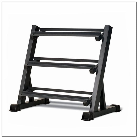 NNEDSZ 3-Tier Dumbbell Holder Rack Multilevel Weight Storage Organizer for Home Gym