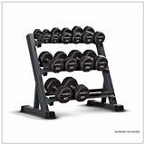 NNEDSZ 3-Tier Dumbbell Holder Rack Multilevel Weight Storage Organizer for Home Gym