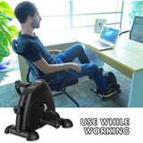 NNEDSZ Mini Exercise Bike Pedal Exerciser Resistance Cycle Trainer Indoor Home Gym