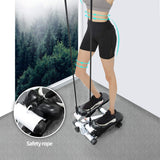 NNEDSZ Fitness Stair Stepper Twist Household Hydraulic Stepper Resistance Bands Home Gym