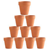 NNEDSZ 10x 5cm Flower Pot Pots Clay Ceramic Plant Drain Hole Succulent Cactus Nursery Planter