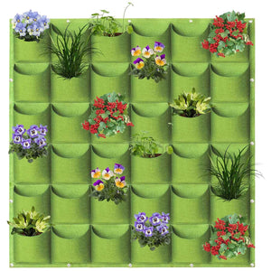 NNEDSZ 36 Pockets Wall Hanging Planter Planting Grow Bag Vertical Garden Vegetable Flower Green