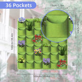 NNEDSZ 36 Pockets Wall Hanging Planter Planting Grow Bag Vertical Garden Vegetable Flower Green