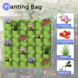 NNEDSZ 36 Pockets Wall Hanging Planter Planting Grow Bag Vertical Garden Vegetable Flower Green