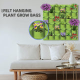 NNEDSZ 36 Pockets Wall Hanging Planter Planting Grow Bag Vertical Garden Vegetable Flower Green
