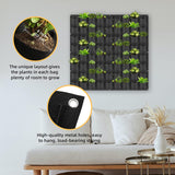 NNEDSZ 72 Pockets Wall Hanging Planter Planting Grow Bag Vertical Garden Vegetable Flower Black