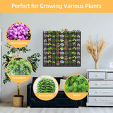 NNEDSZ 72 Pockets Wall Hanging Planter Planting Grow Bag Vertical Garden Vegetable Flower Black