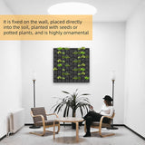 NNEDSZ 72 Pockets Wall Hanging Planter Planting Grow Bag Vertical Garden Vegetable Flower Black