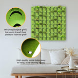 NNEDSZ 72 Pockets Wall Hanging Planter Planting Grow Bag Vertical Garden Vegetable Flower Green
