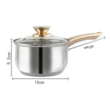 NNEDSZ 12Piece Cookware Set  Kitchen Stainless Steel Stock Pot Pan Sets Saucepan Casserole kettle
