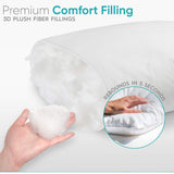NNEDSZ 2 Premium Hotel 950g Pillows 74CM x 48CM Pillows Breathable Cotton