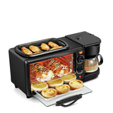 NNEDSZ Electric 3 in 1 Breakfast Making Machine Multifunction Coffee Maker Bread Pizza
